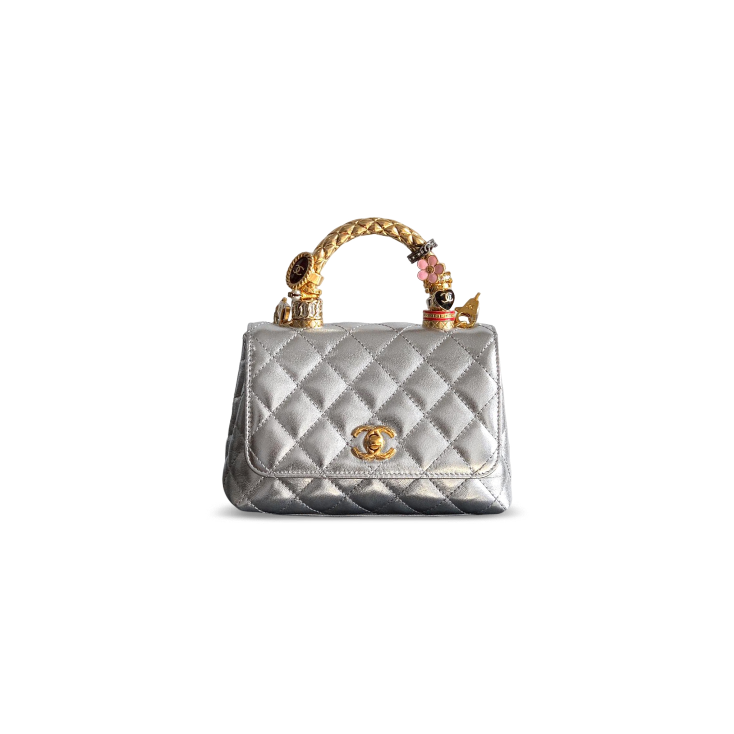 CHANEL 25K MINI TOP HANDLE FLAP BAG AS2215 (19*13*9cm)